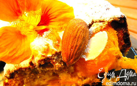 Рецепт Миндальный пирог с абрикосами