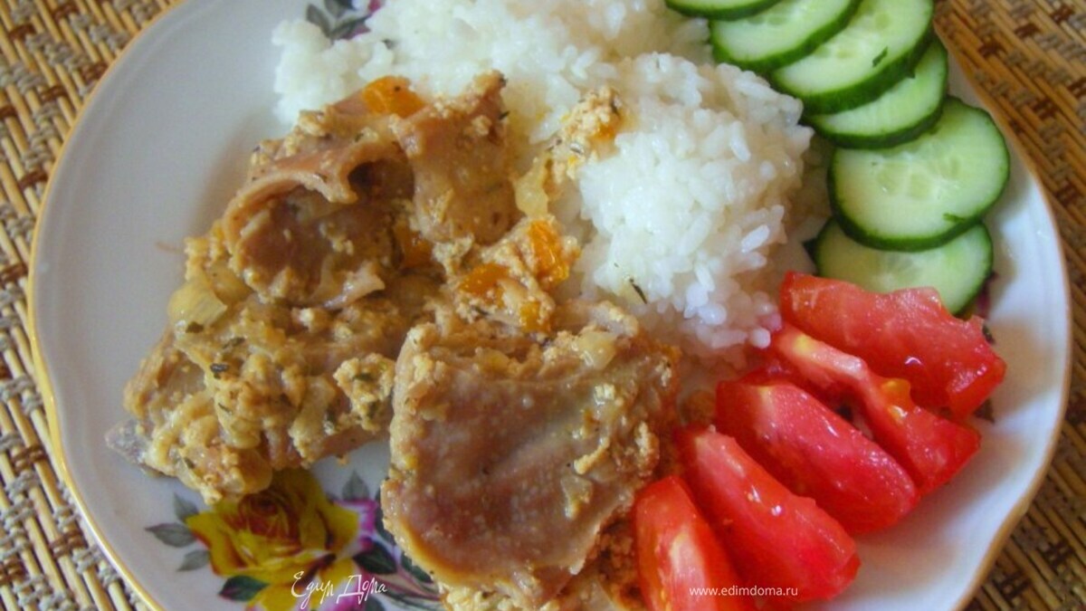 Бараньи ребрышки в молоке