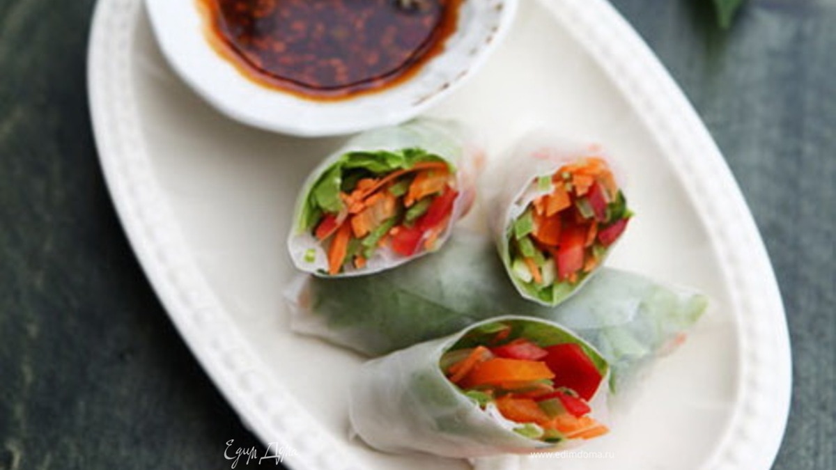 Спринг-роллы с овощами