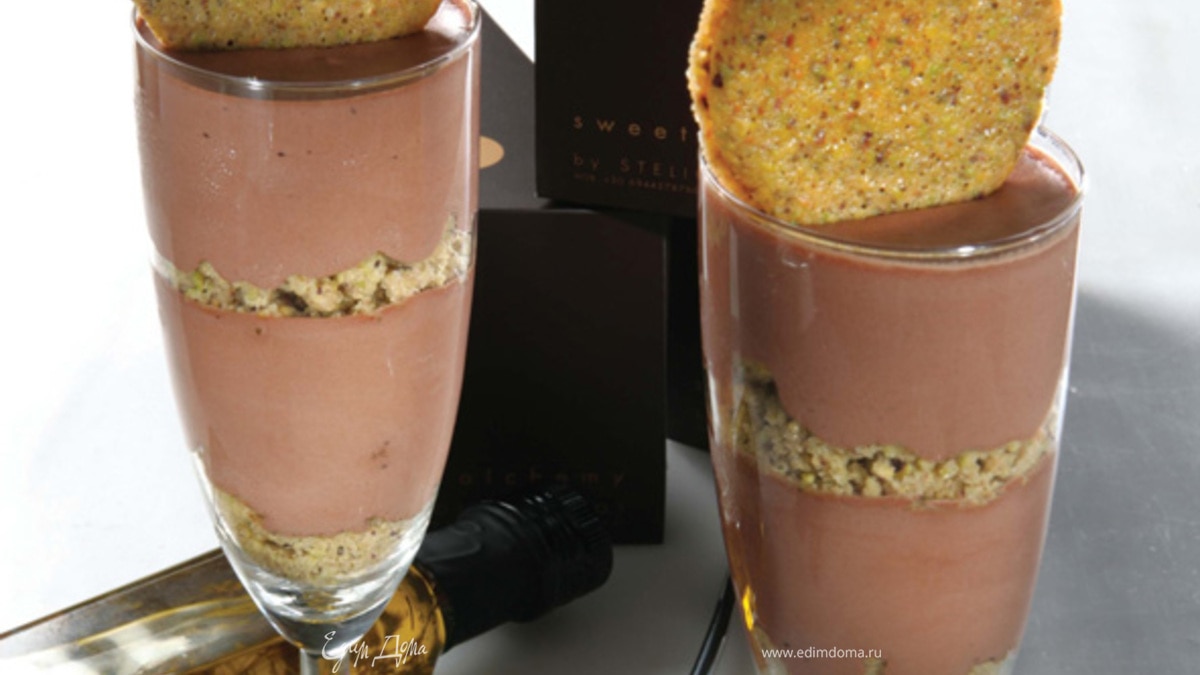 Шоколадный крем с оливковым маслом и фисташками