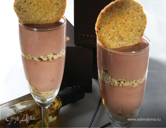 Шоколадный крем с оливковым маслом и фисташками Шоколадный крем с оливковым маслом и фисташками