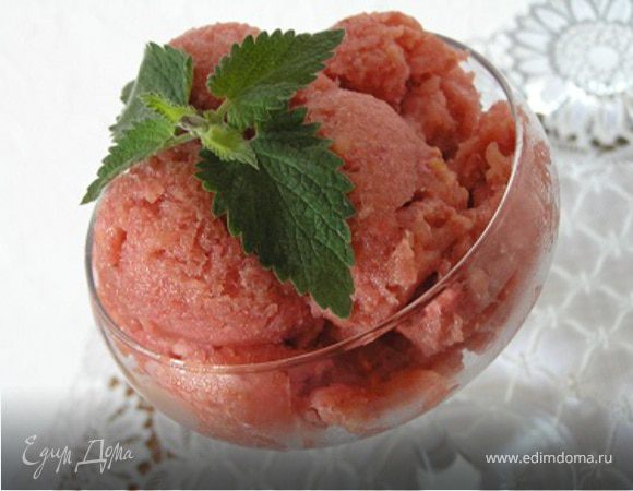 Малиново-яблочное сорбе