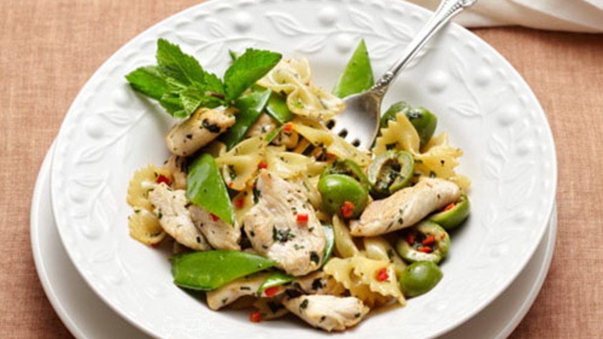 Паста с молодым горошком 