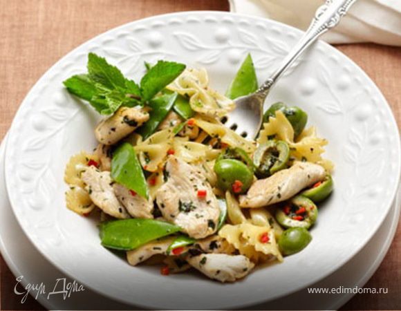 Паста с молодым горошком 