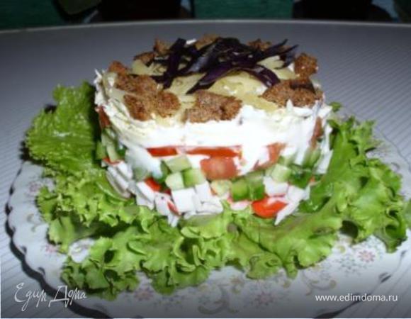 Салат  для девочек (вместо ужина).