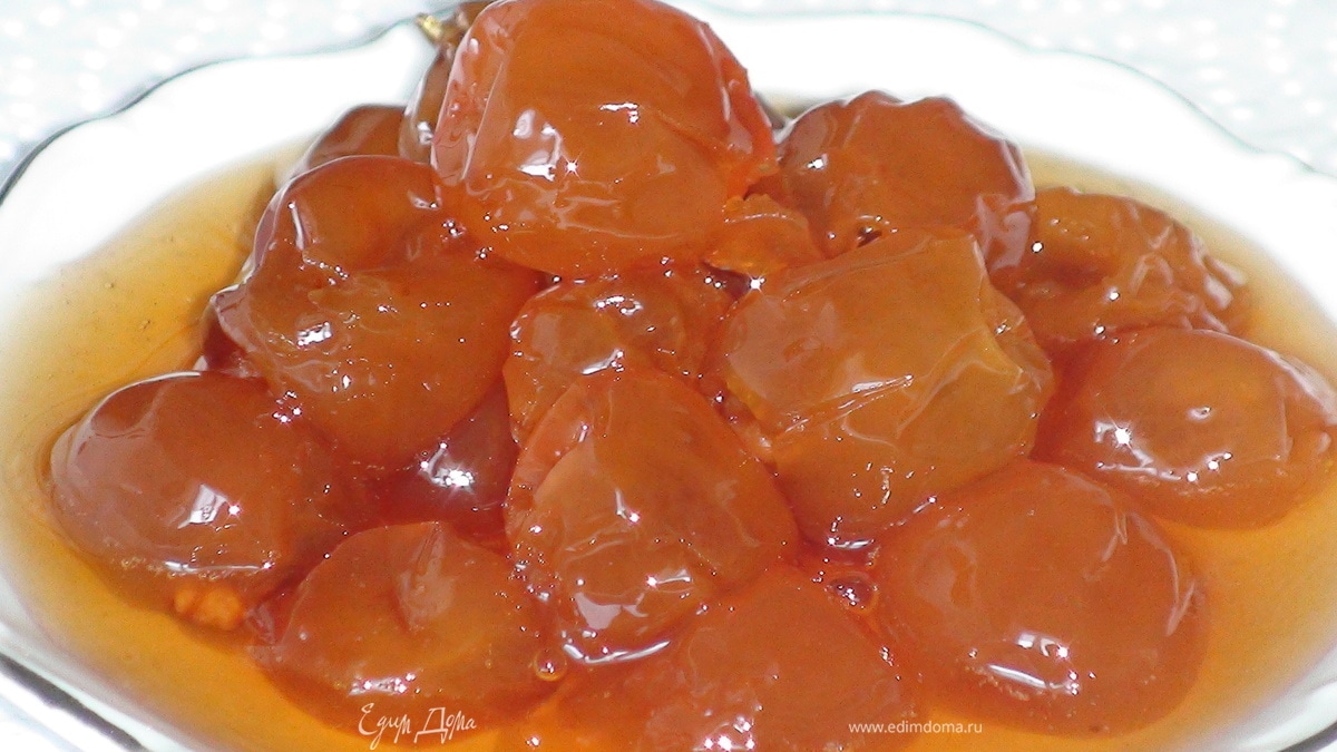 Варенье из белой черешни.