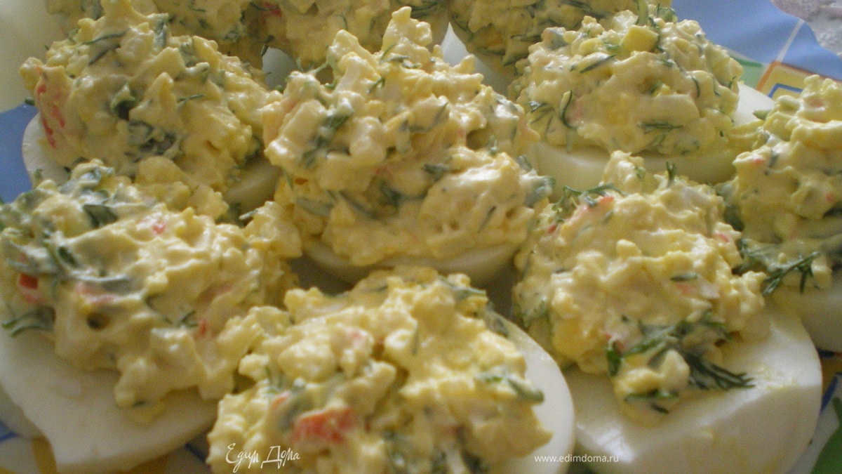 Фаршированные яйца.