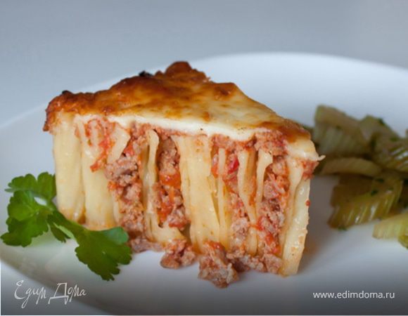 Макаронная запеканка с мясом