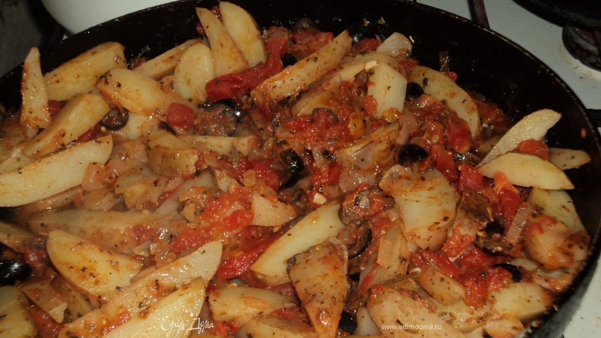 Картофель с помидорами по-провансальски