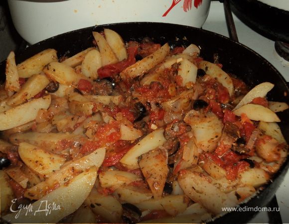 Картофель с помидорами по-провансальски