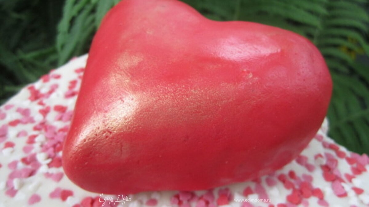 Серце из мастики  МК.