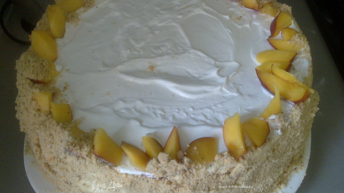 Творожно-фруктовый торт