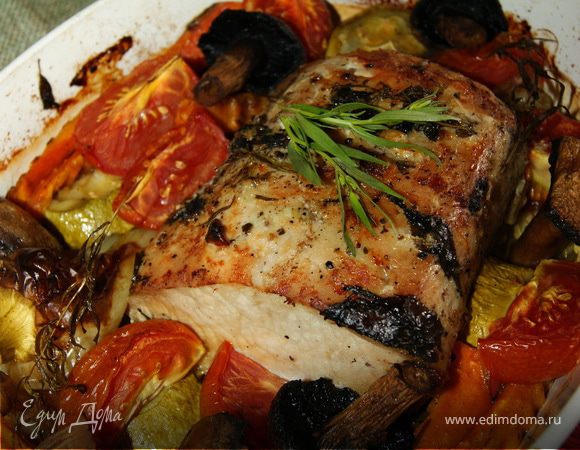 Свинина с овощами