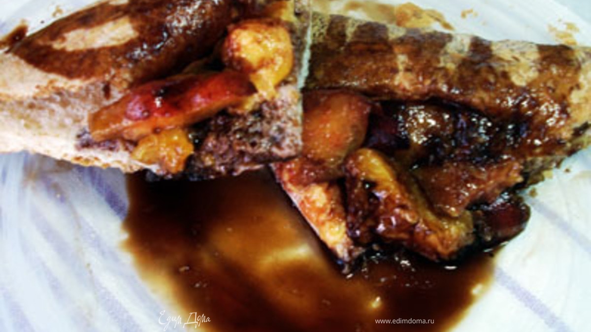 Слоеные уголки с нектарином