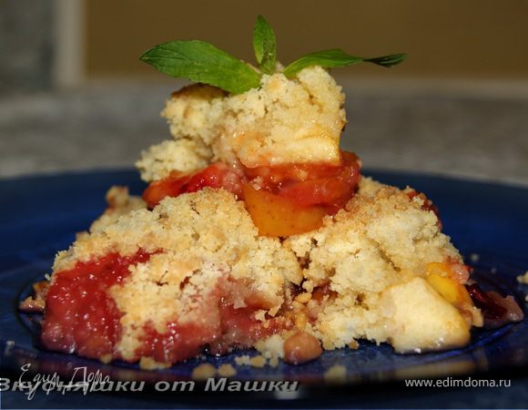 Яблочно-сливовый крамбл Яблочно-сливовый крамбл