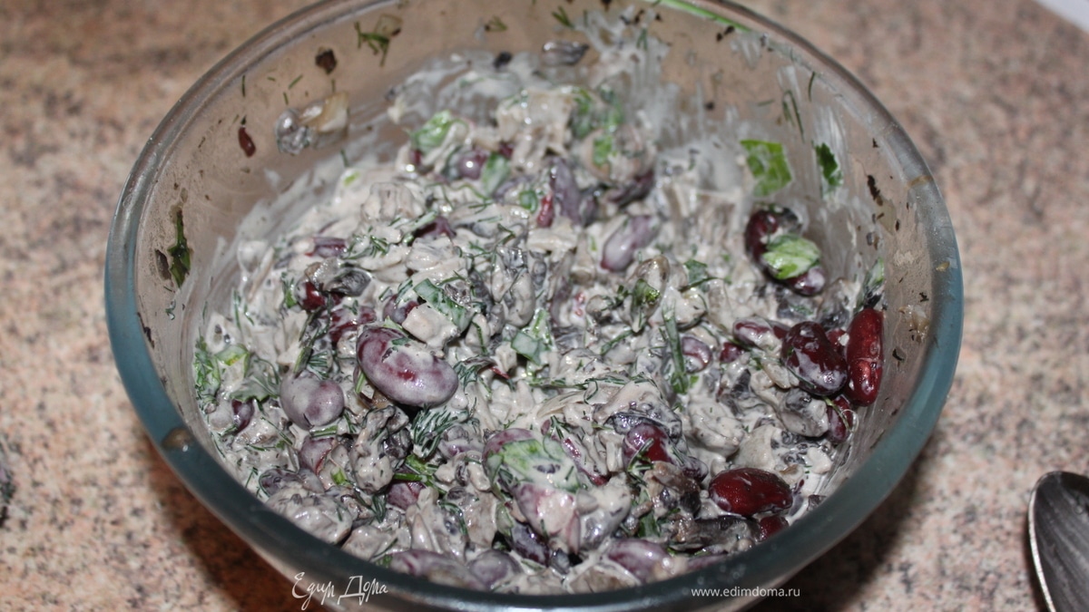 салат грибное лукошко