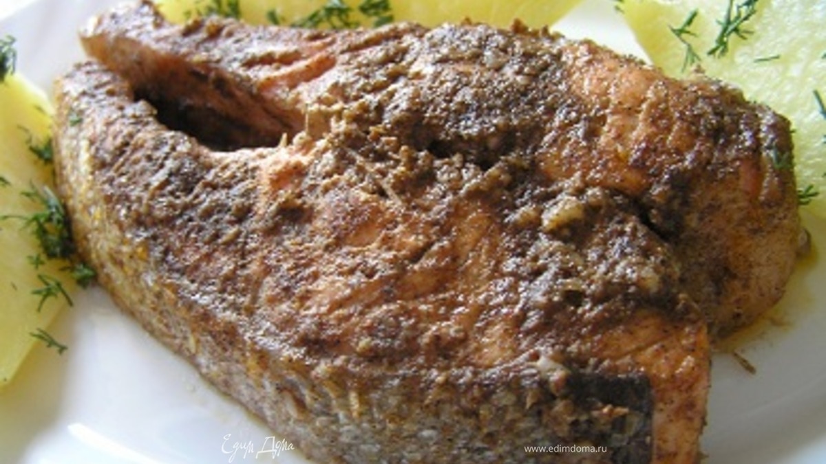 Форель по-индийски с картофелем