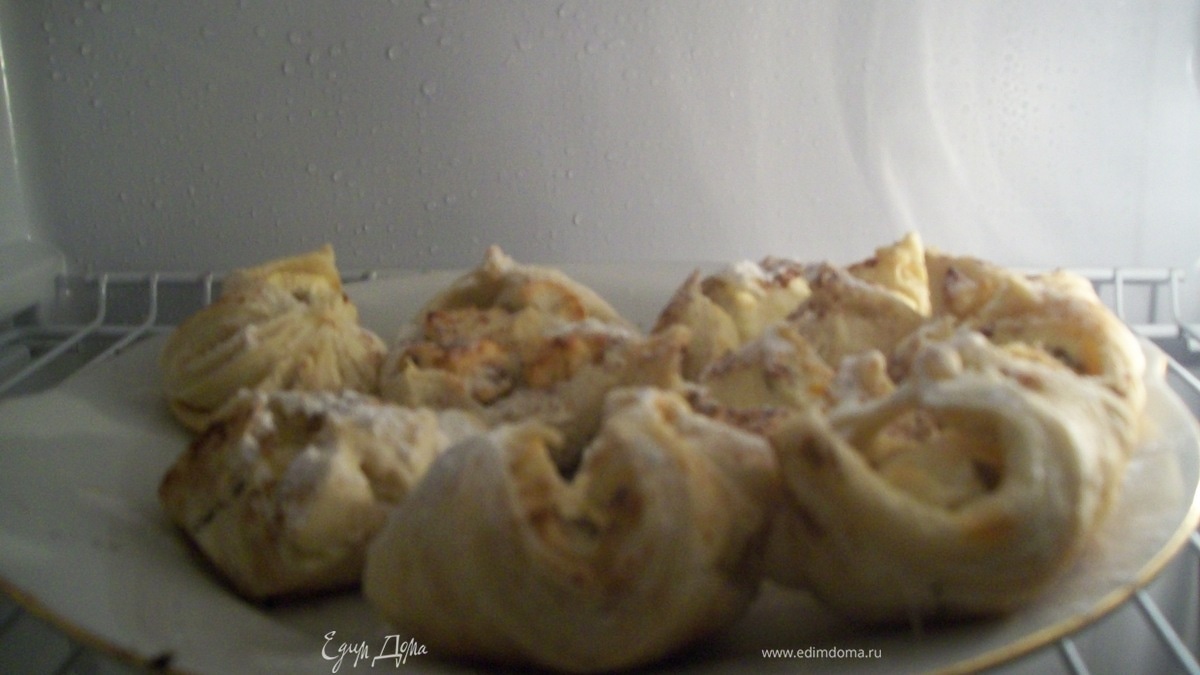 Слоёные конвертики с творогом!