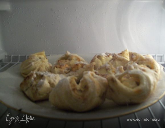 Слоёные конвертики с творогом!