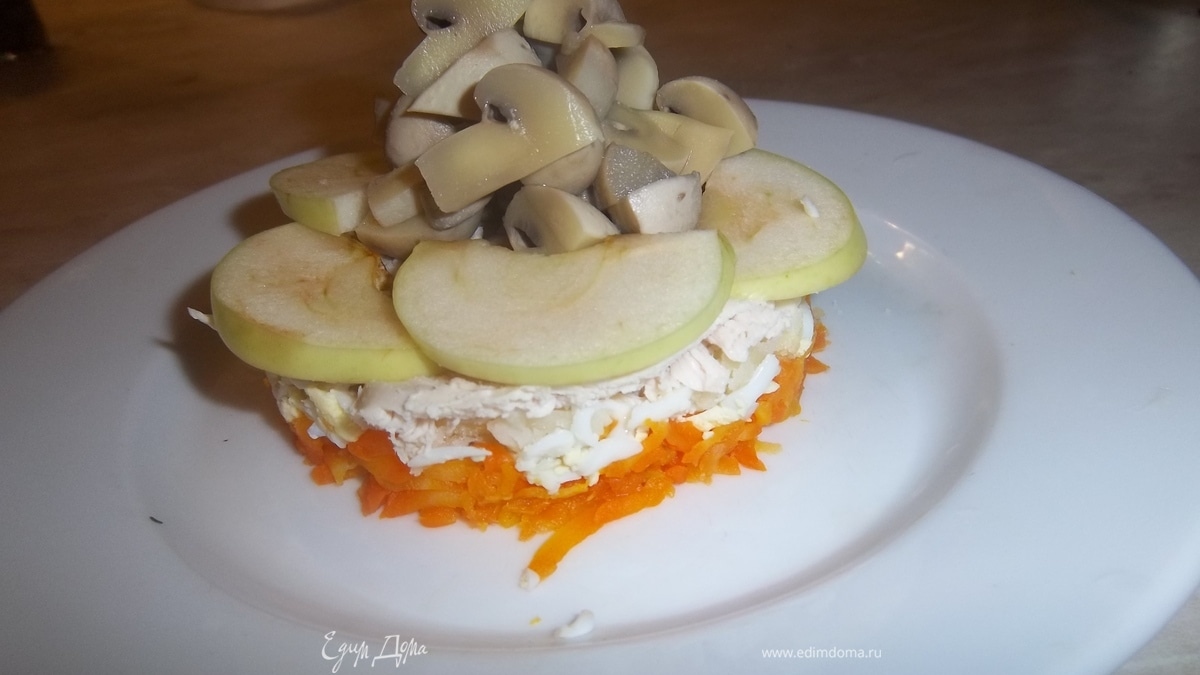 Шуба с курицей