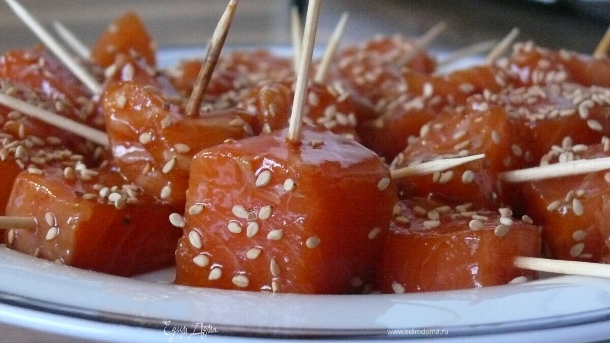 Лосось в кубе
