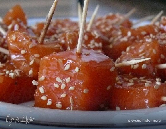Лосось в кубе