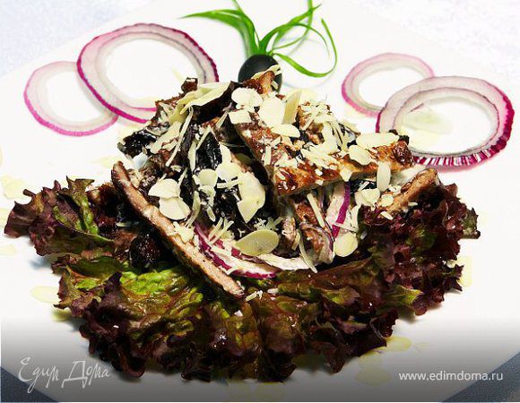 Теплый салат с телятиной Теплый салат с телятиной