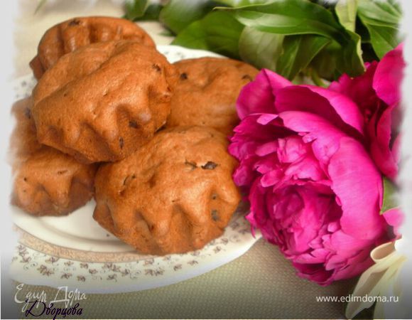 Шоколадно - творожные кексы