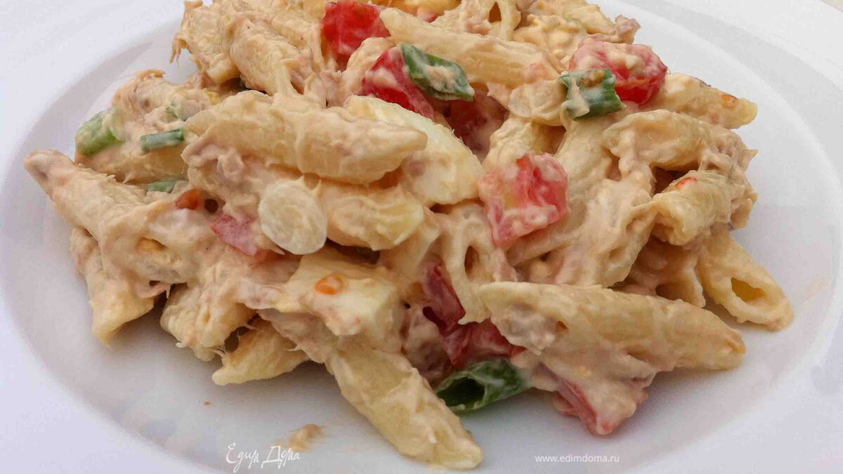 Салат с макаронами