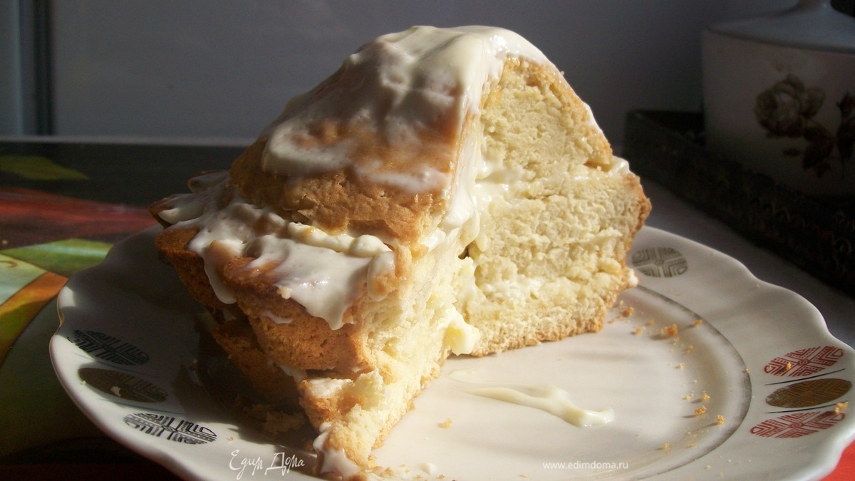 Домашний пирог со сметанным кремом.