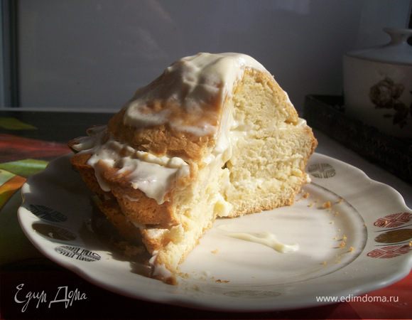 Домашний пирог со сметанным кремом.