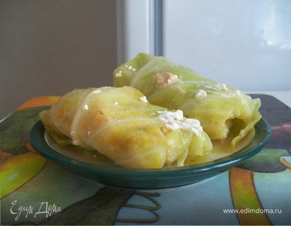 Горячие голубцы в сметане