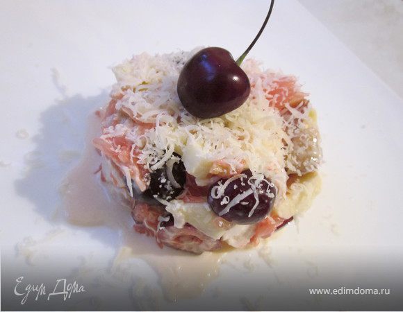 Салат с фруктами и куриной грудкой Салат с фруктами и куриной грудкой