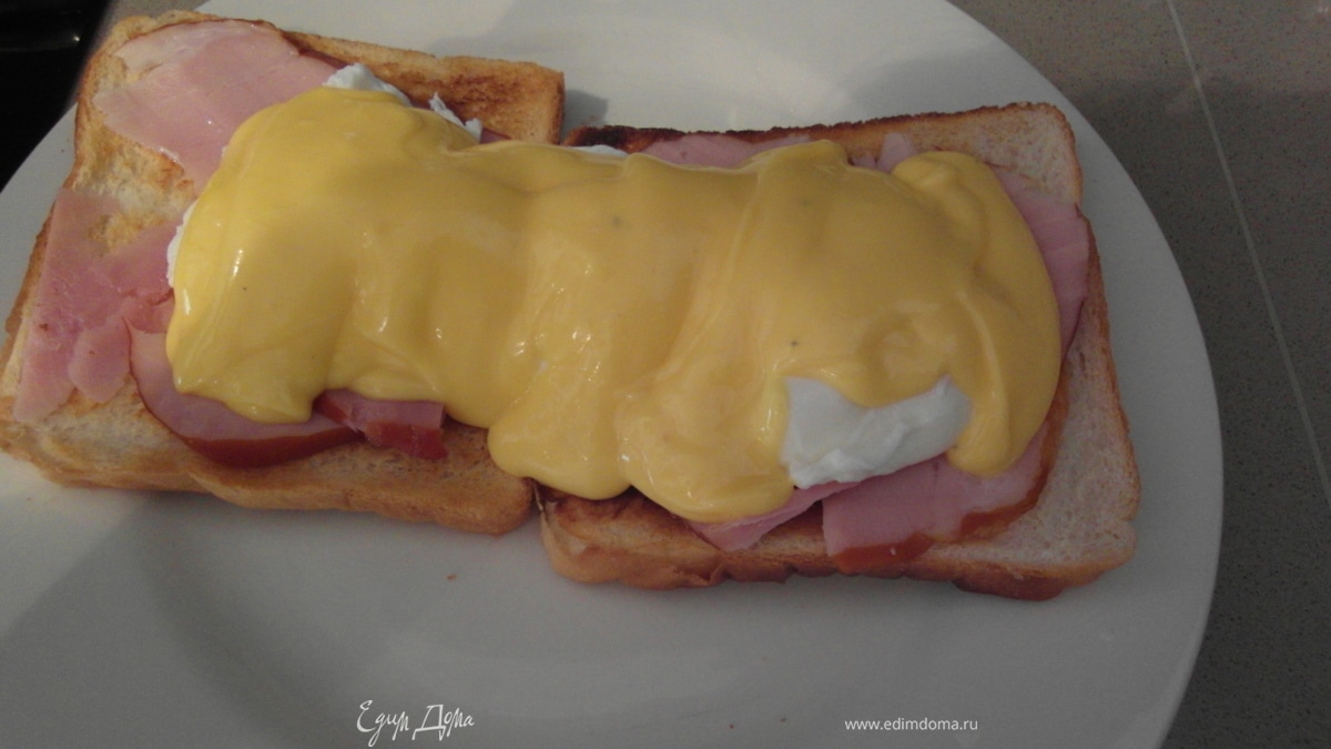 Eggs Benedict, Яйца Бенедикт (с Голландским соусом)