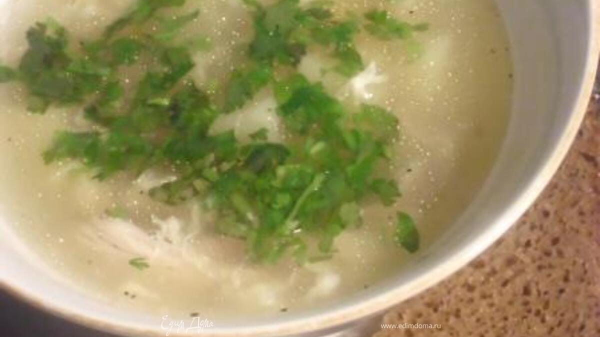 Суп куриный по-китайски.