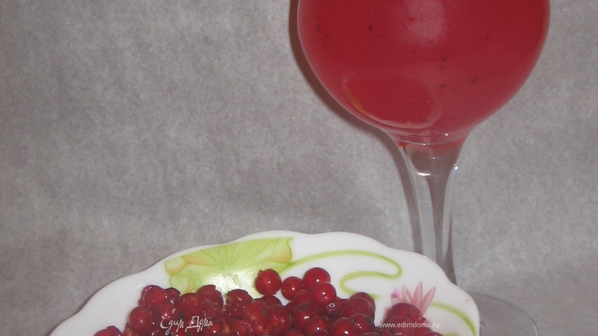 Кисель из красной смородины