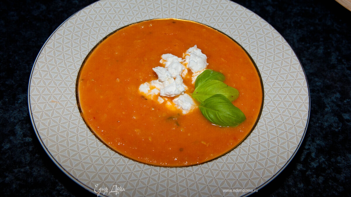 Кабачково-томатный суп "Август"