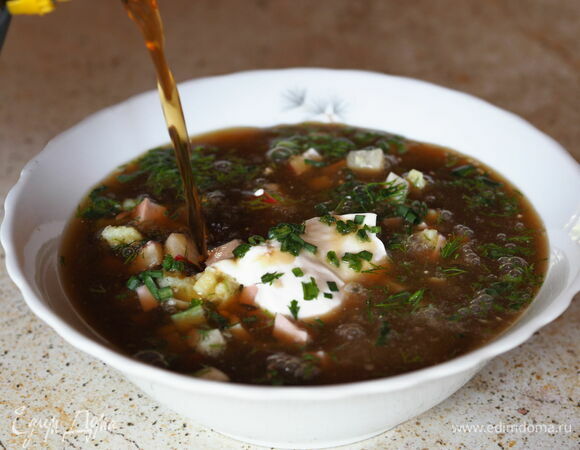 Рецепт окрошки с хреном