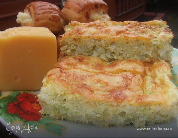 Запеканка из риса и кабачков Запеканка из риса и кабачков