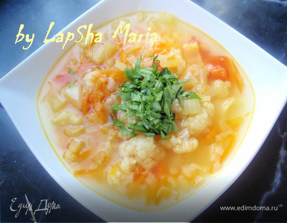 Летний овощной суп "Настроение" Летний овощной суп "Настроение"