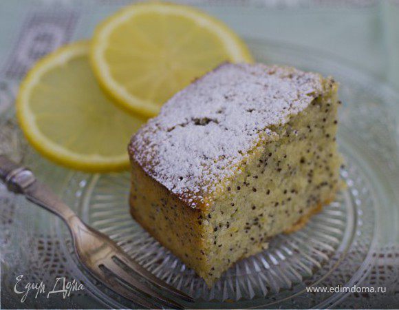 Лимонный пирог с маком