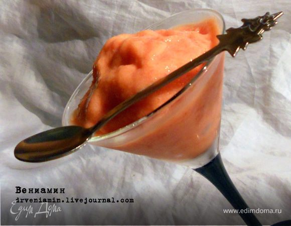 Персиковое сорбе с медом Персиковое сорбе с медом