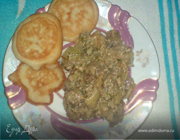 Летняя забава, вариант с оладушками.