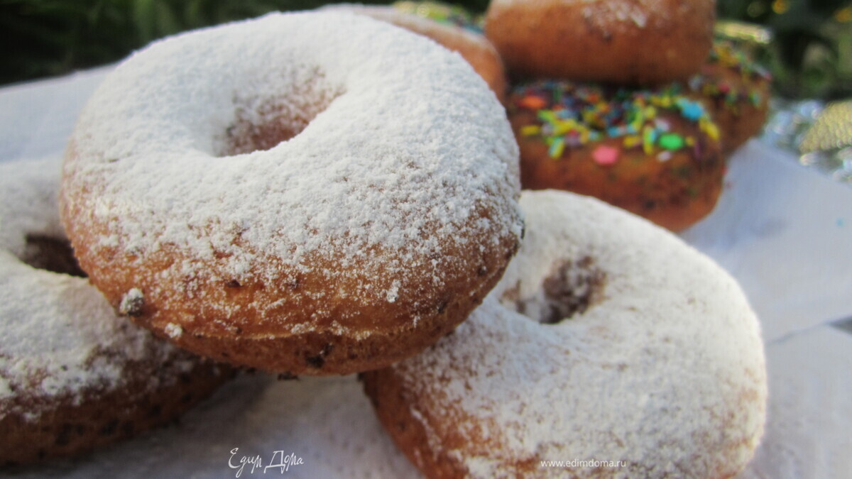 Пончики творожные, пышные:)