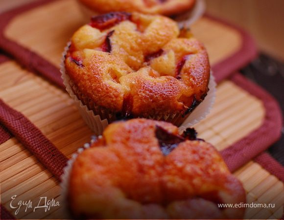 Маффины со сливами. Маффины со сливами.