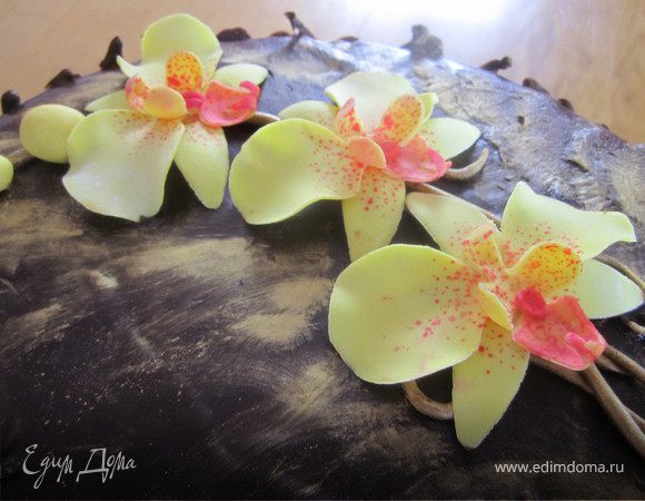 Орхидея из мастики МК Орхидея из мастики МК