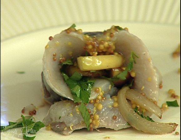 Закуска из селедки с яблоками Закуска из селедки с яблоками