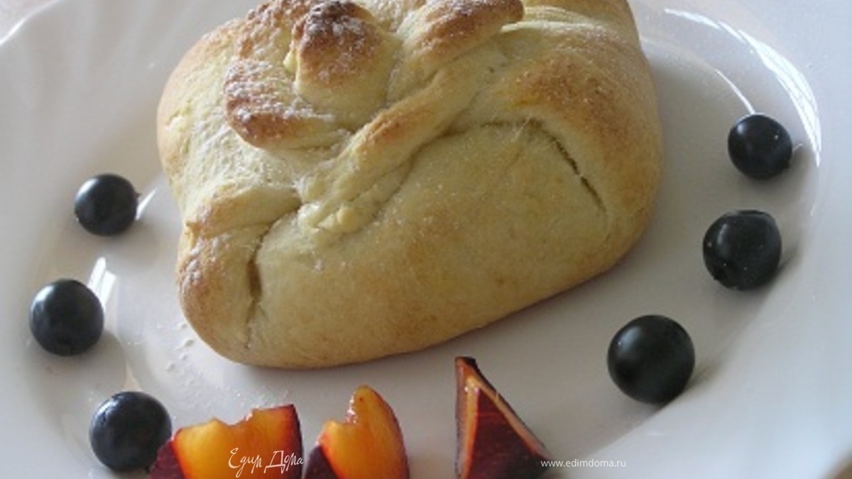 Творожные мешочки с фруктами