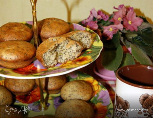 Кексы "Экзотика" с маком Кексы "Экзотика" с маком