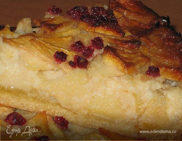 Французский флан с яблоками